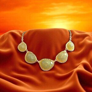 Vintage Faceted Bezel-Set Statement  Choker